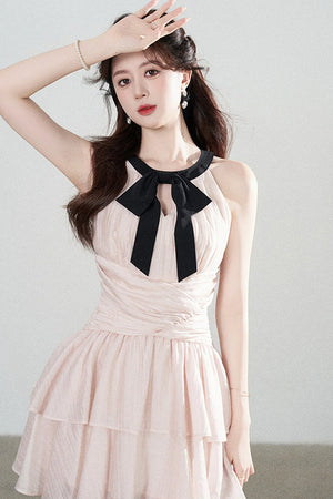 Pink Tencel A-Line Dress