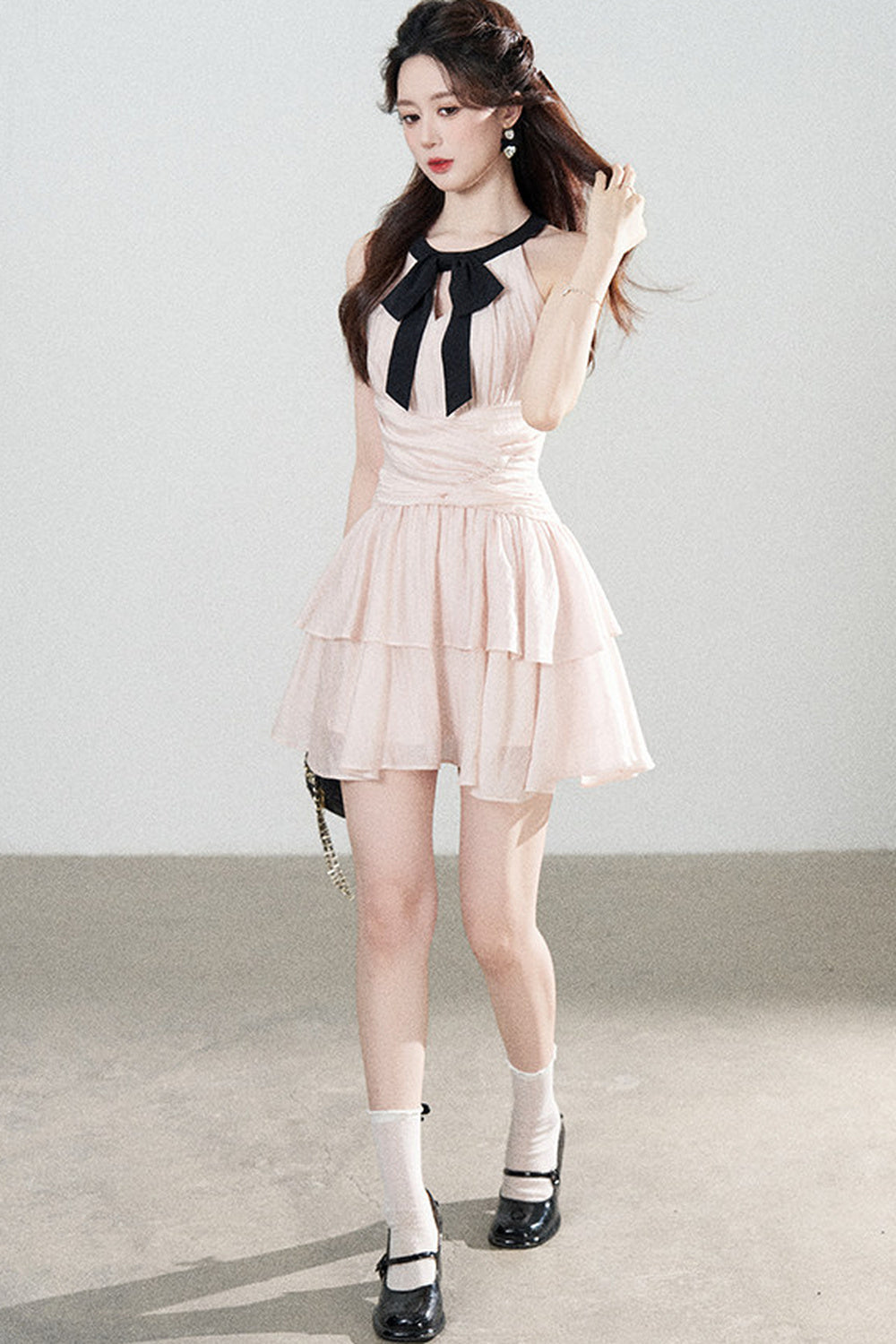 Pink Tencel A-Line Dress