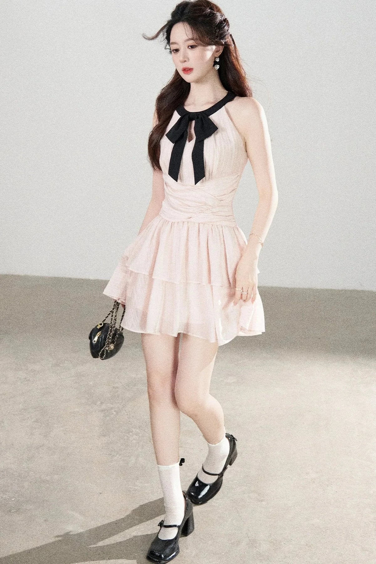 Pink Tencel A-Line Dress