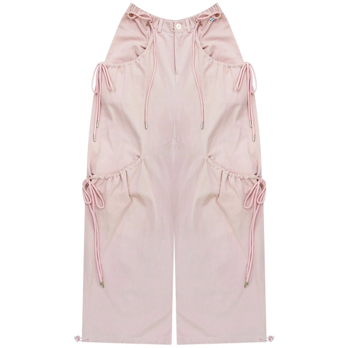 Pink Wide-Leg Trousers