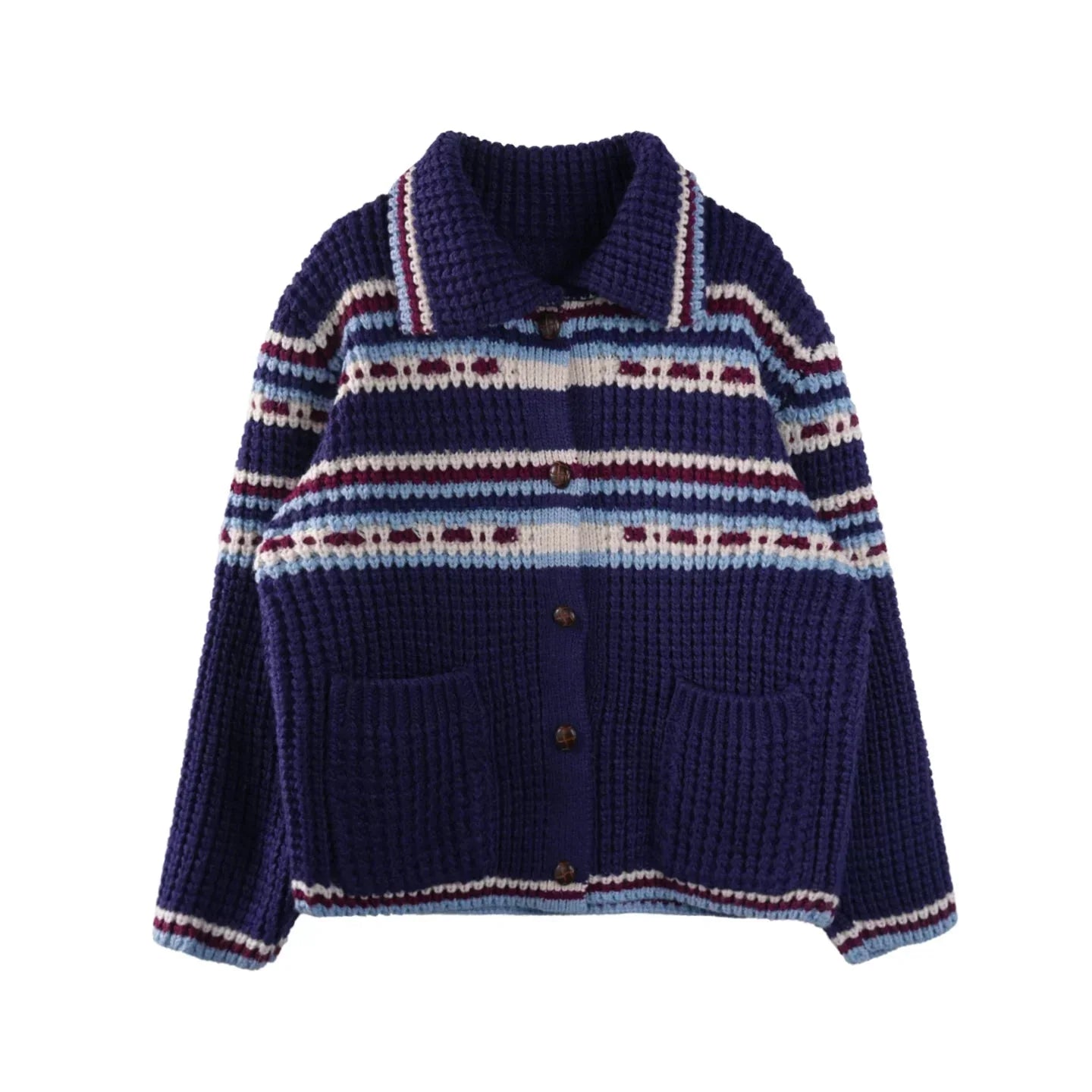 Pixelism Plaid Knit Jacket