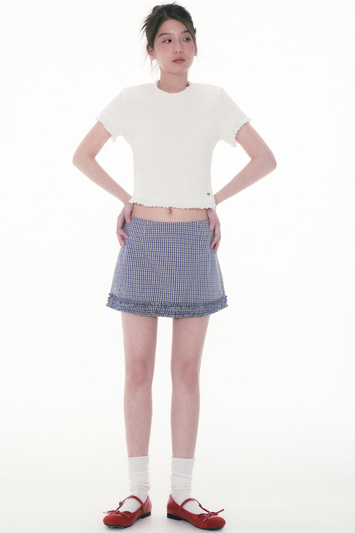 Plaid A-line Skirt