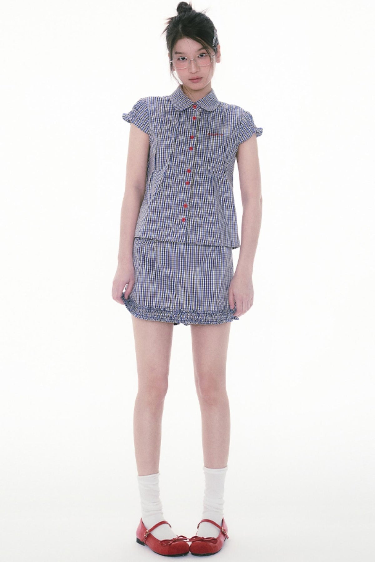 Plaid A-line Skirt
