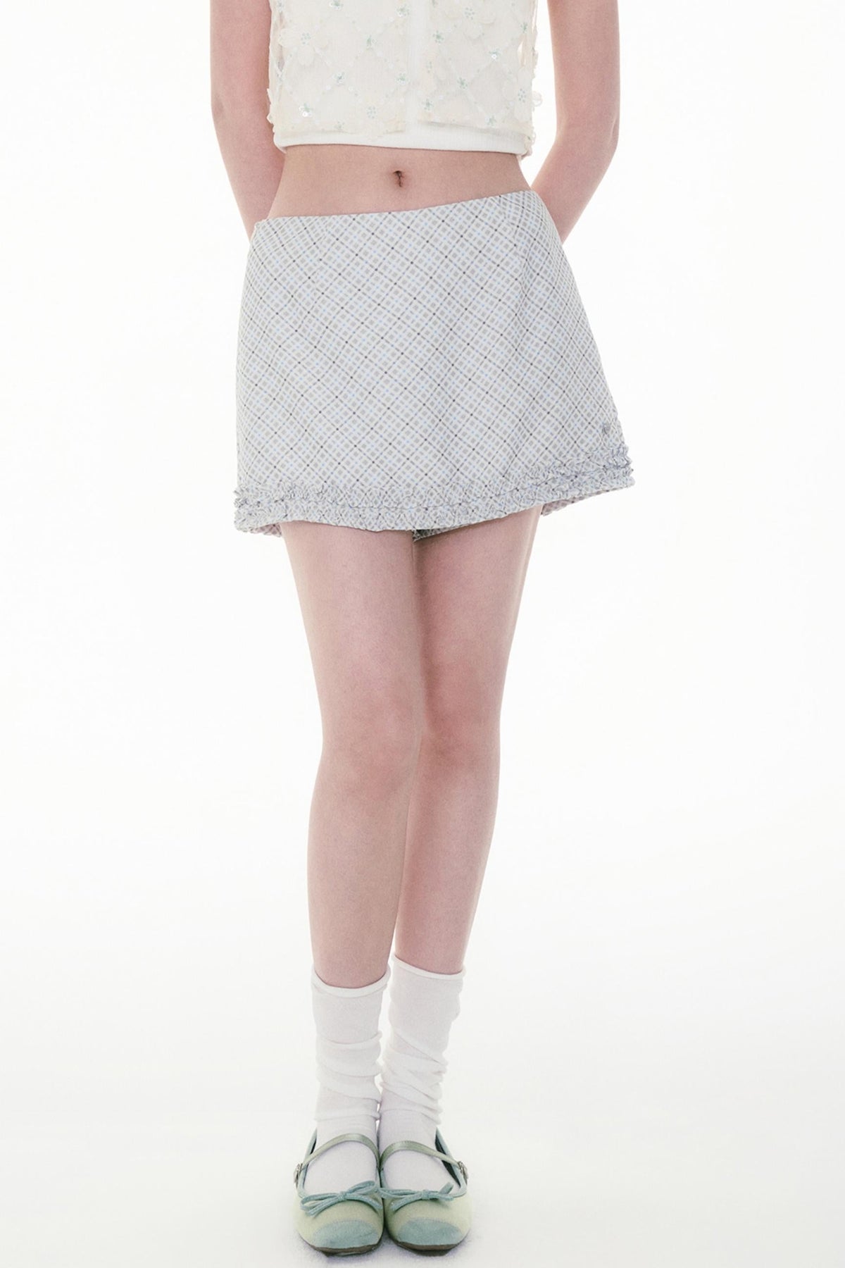 Plaid A-line Skirt
