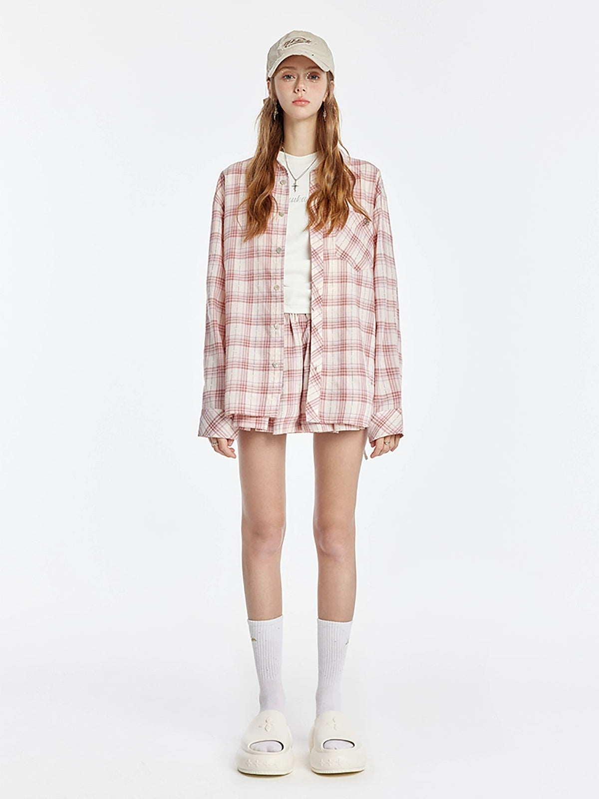 Plaid Athletic Short Pants