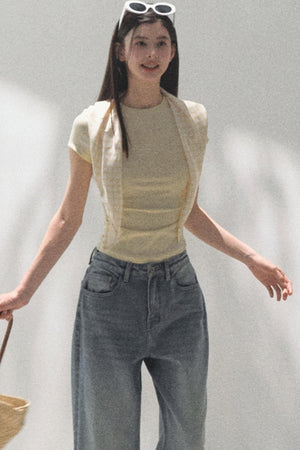 Plaid Cotton Tee