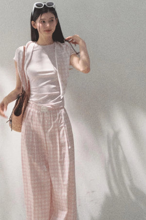 Plaid Cotton Tee