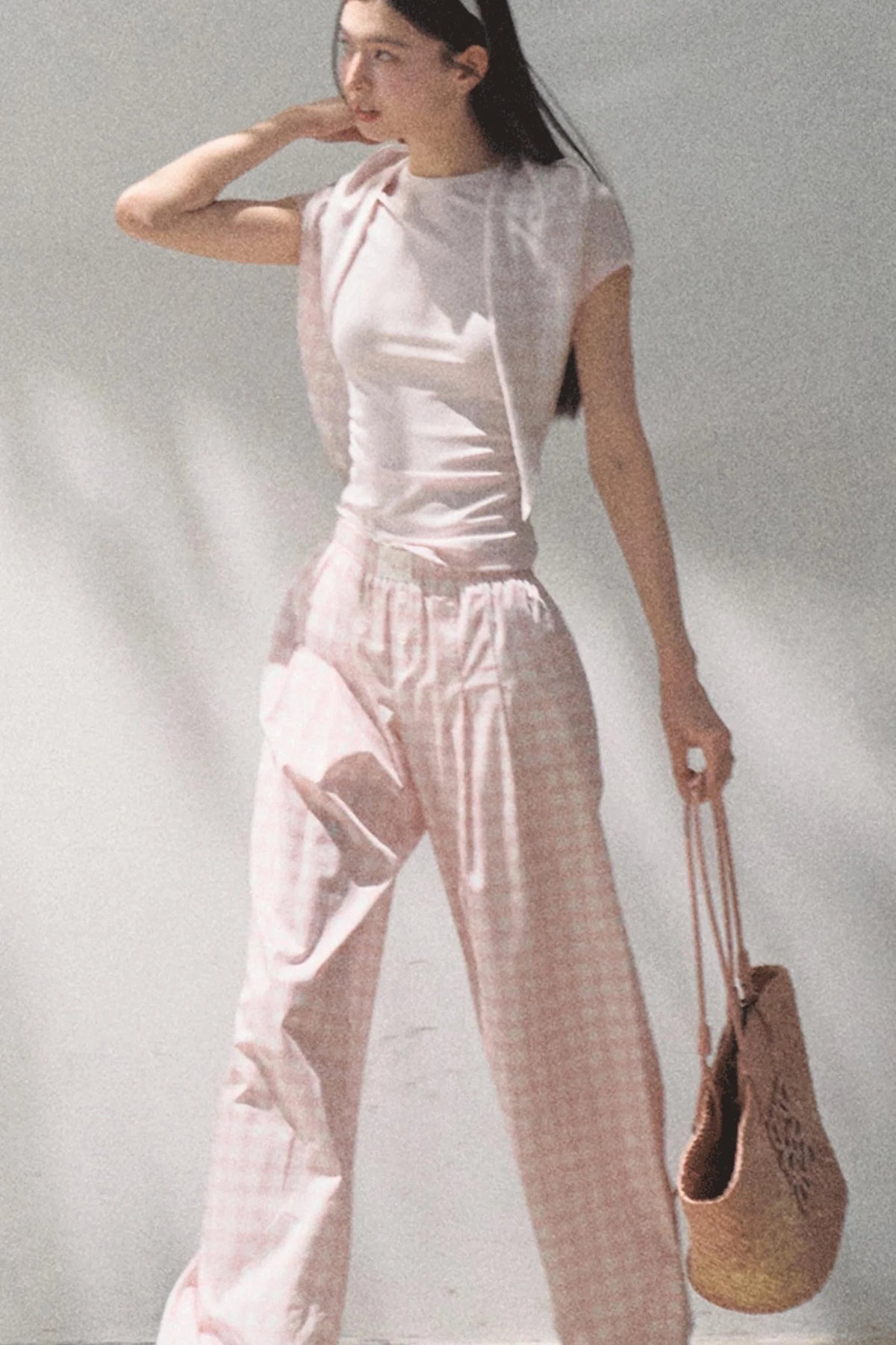Plaid Cotton Tee