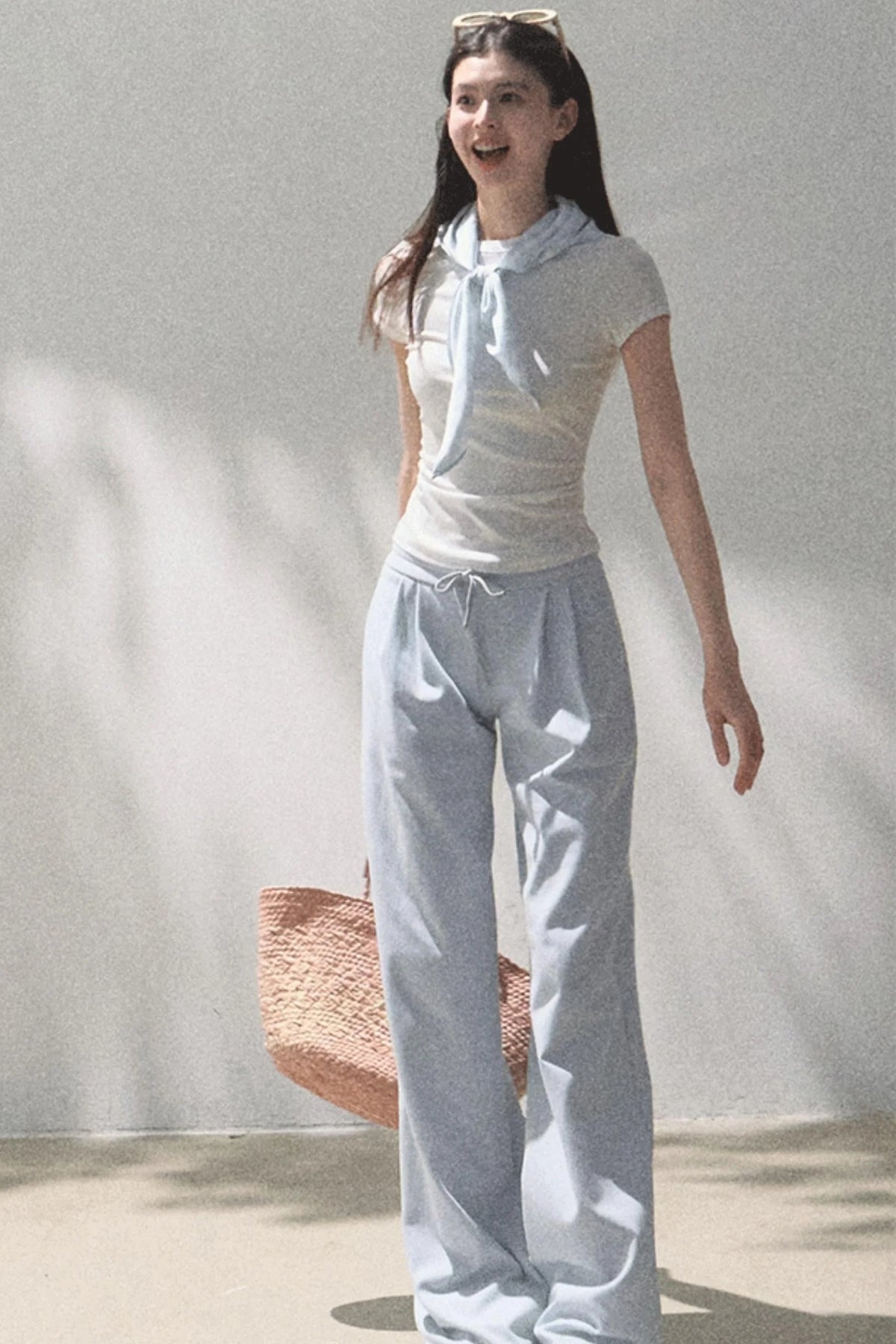 Plaid Cotton Tee