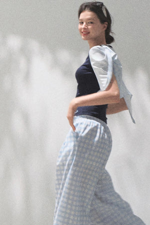 Plaid Cotton Tee