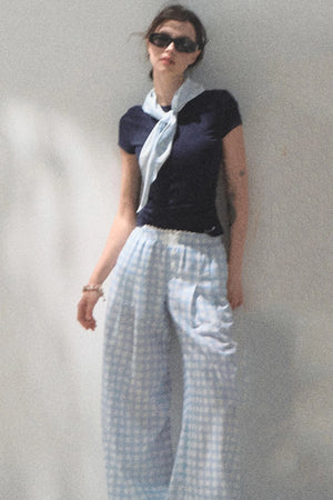 Plaid Cotton Tee