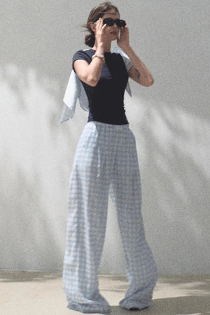 Plaid Cotton Tee