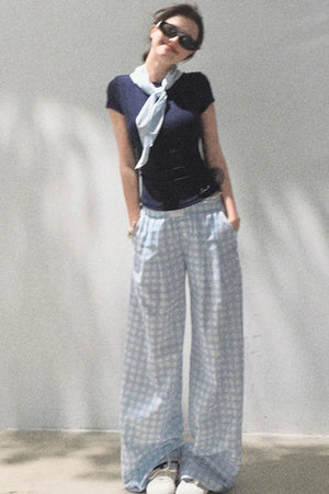 Plaid Cotton Tee