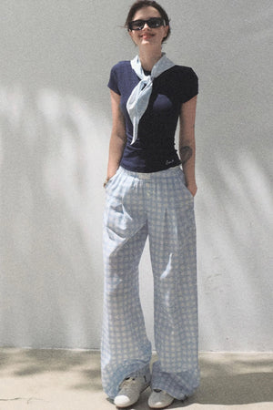 Plaid Cotton Tee