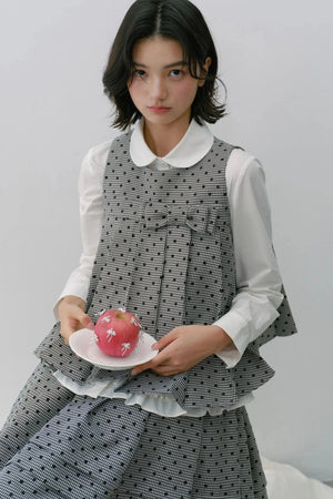 Plaid Flower Skirt Set-Up