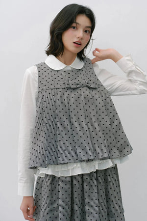 Plaid Flower Skirt Set-Up