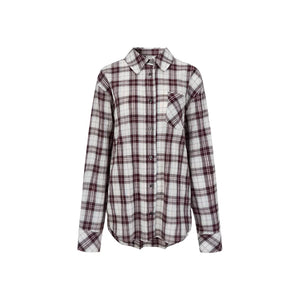 Plaid Fluffy Skirt & Shirt Set-Up