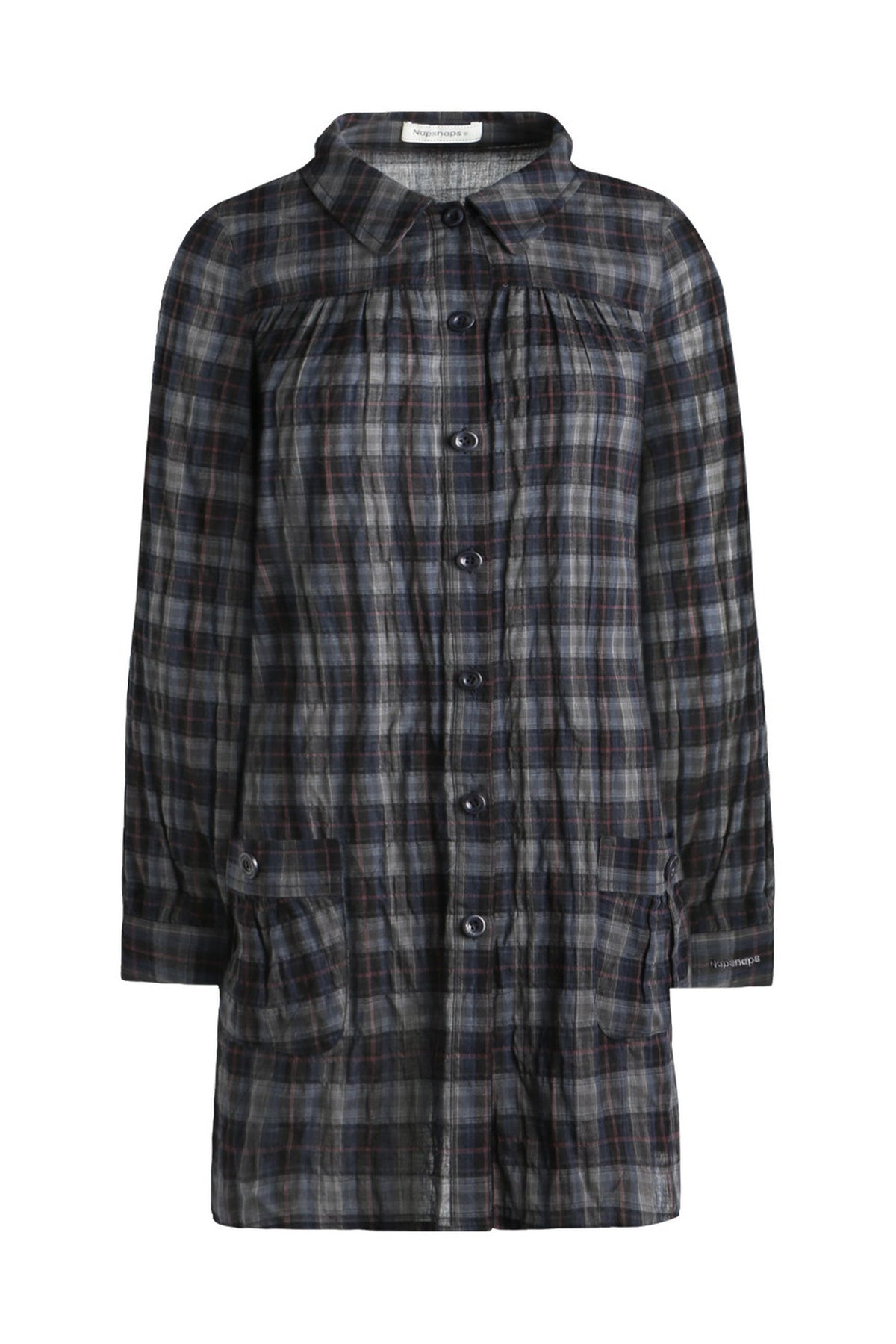 Plaid Large Pocket Shirt