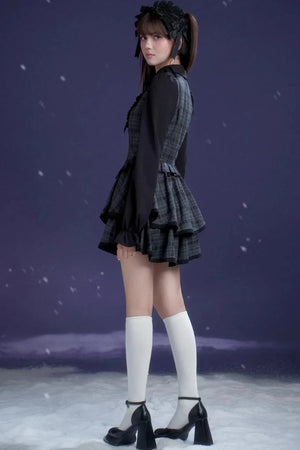 Plaid Lolita Winter Dress