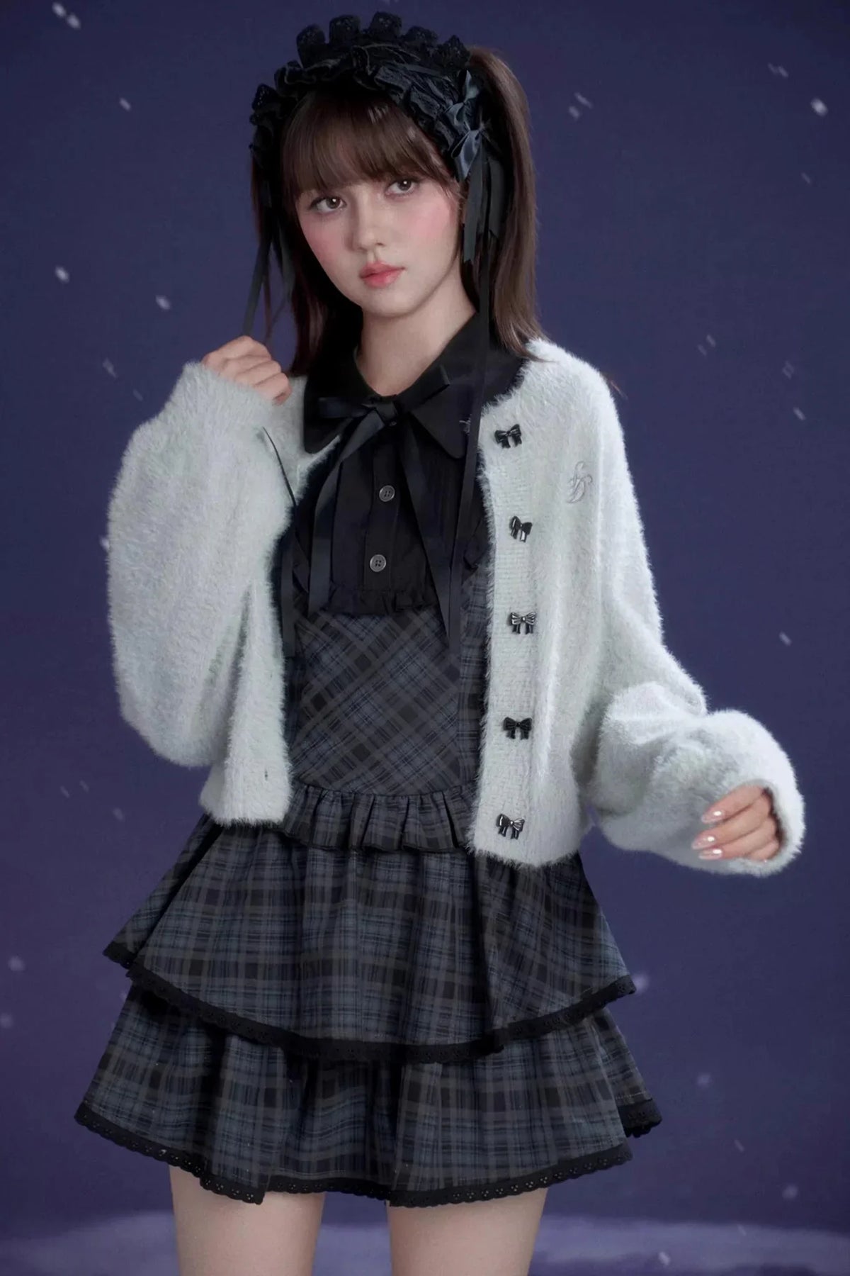 Plaid Lolita Winter Dress