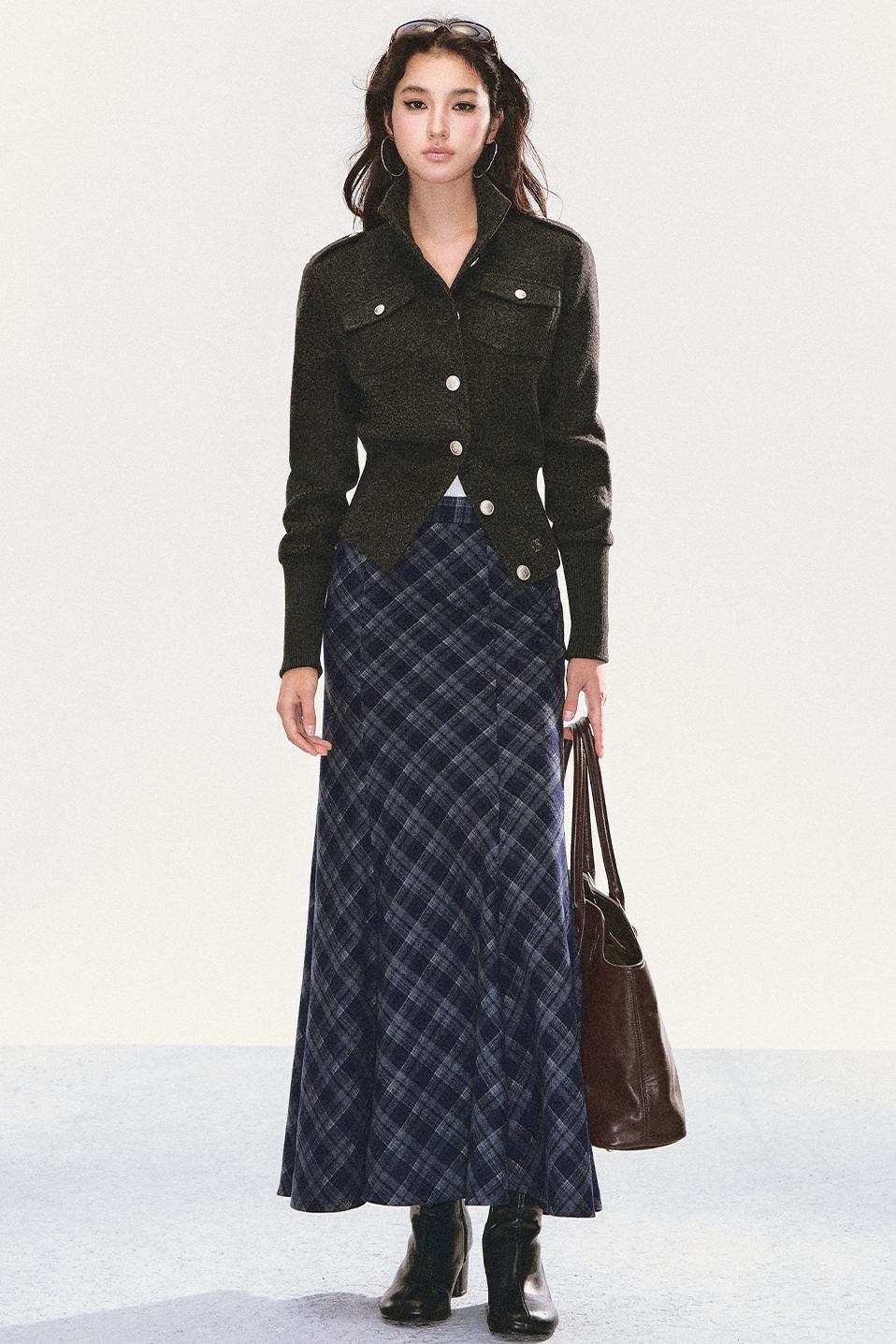 Plaid Mermaid Skirt