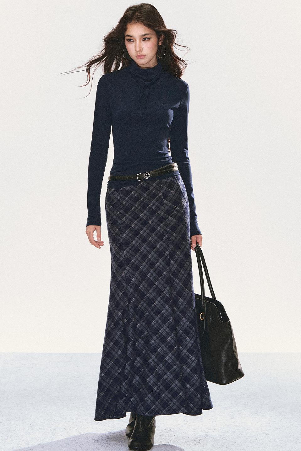 Plaid Mermaid Skirt