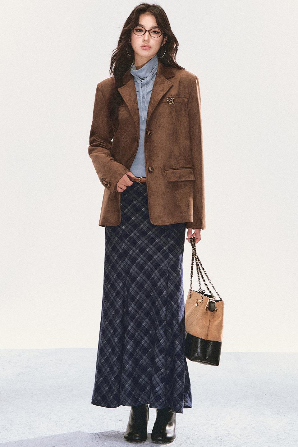 Plaid Mermaid Skirt