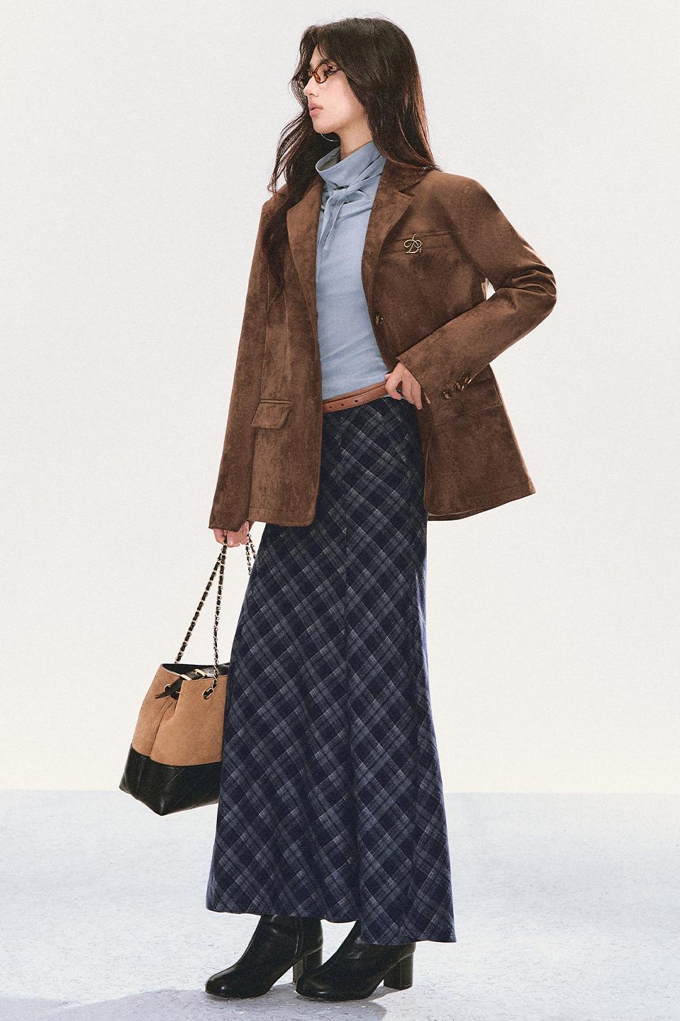 Plaid Mermaid Skirt