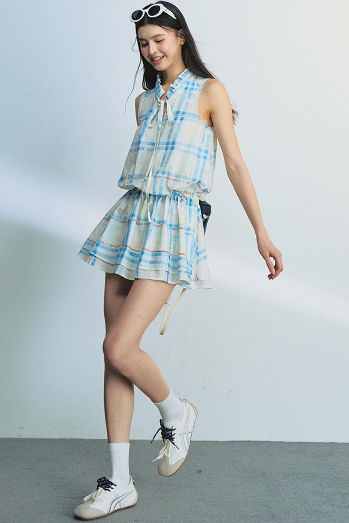 Plaid Mullet Dress