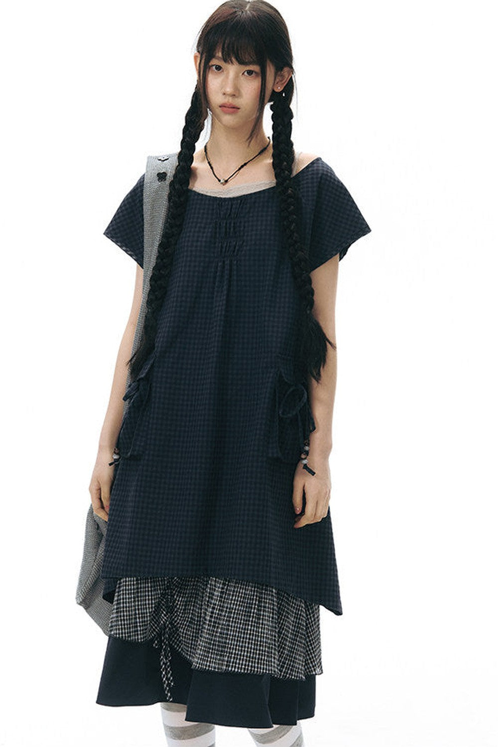 Plaid Multi-Layer Cake Skirt
