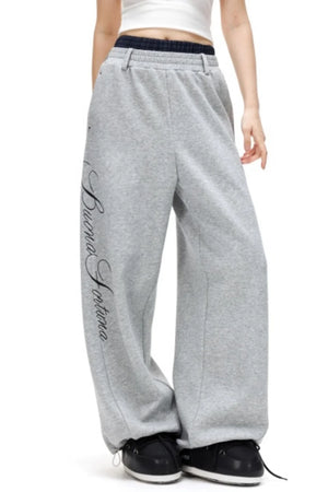 Plaid Patchwork Fleece-Lined Pants