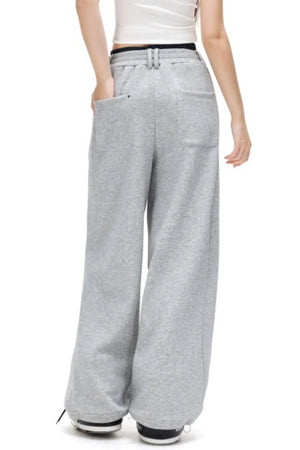 Plaid Patchwork Fleece-Lined Pants