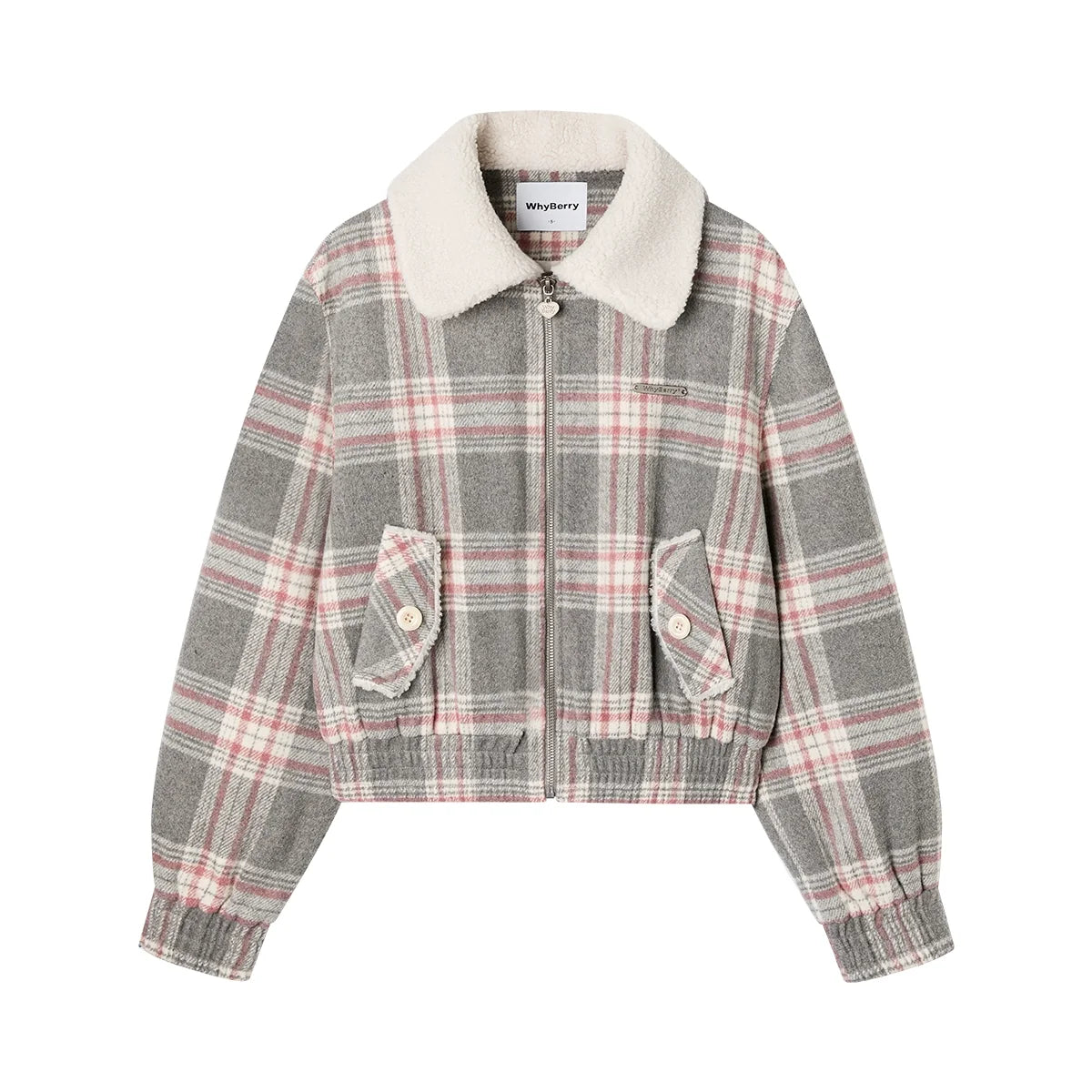 Plaid Patchwork Padded Jacket