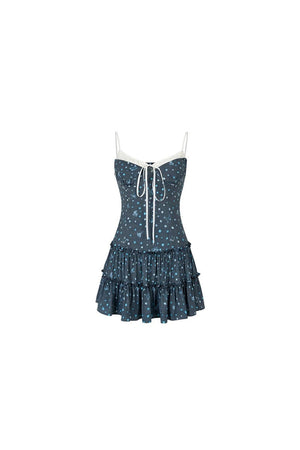 Plaid Patchwork Suspender Dress Set-Up