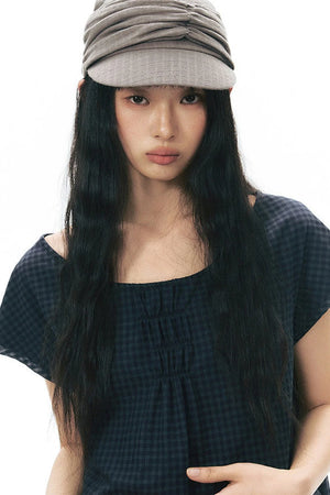 Plaid Pocket Vintage Dress