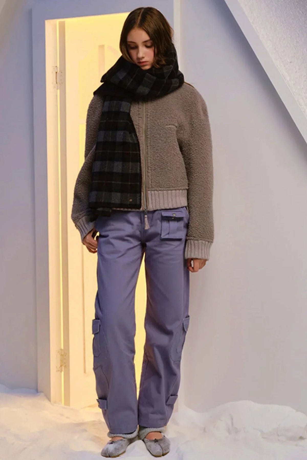 Plaid Prelude Wool Scarf