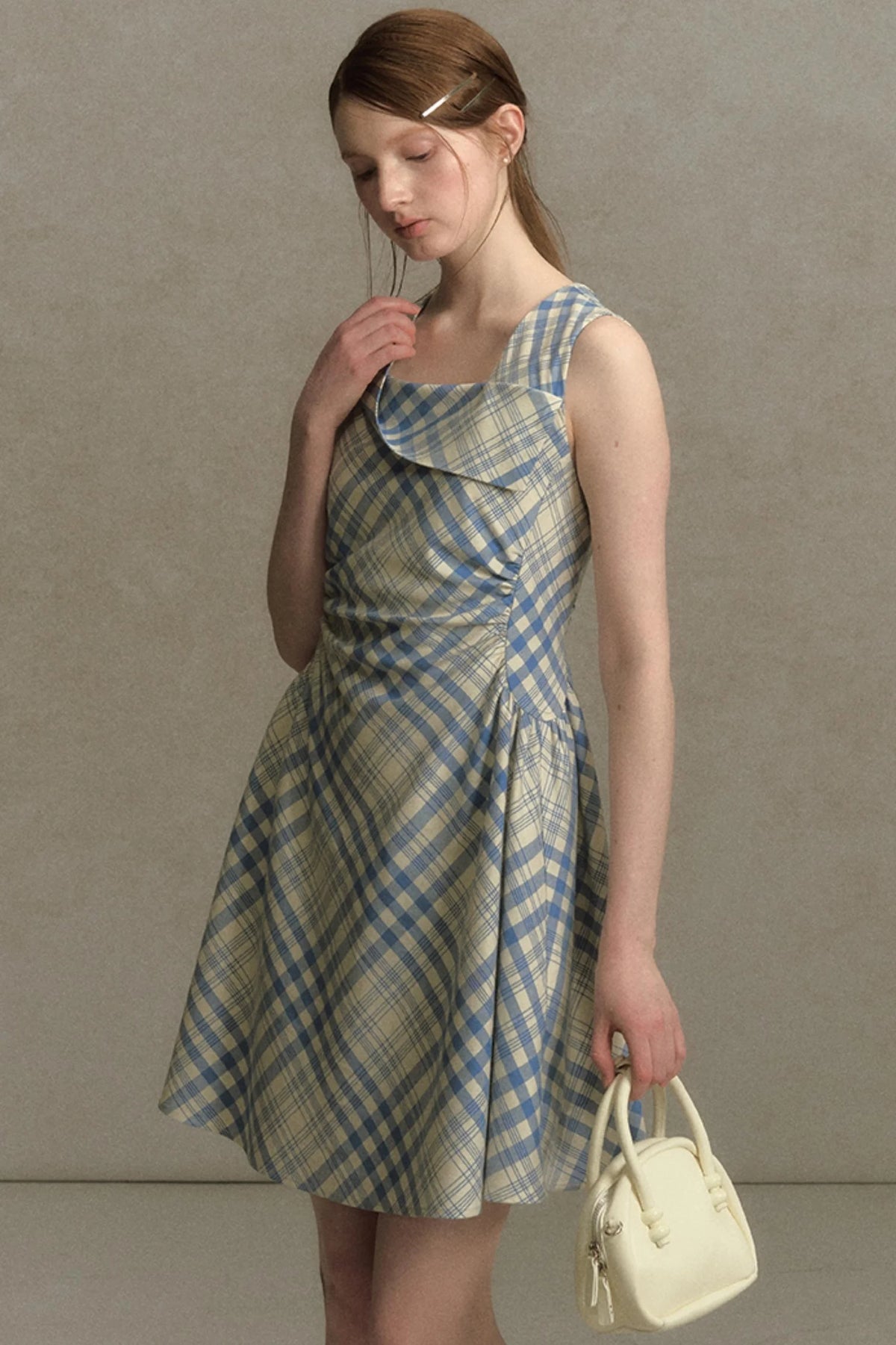 Plaid Sleeveless Dress