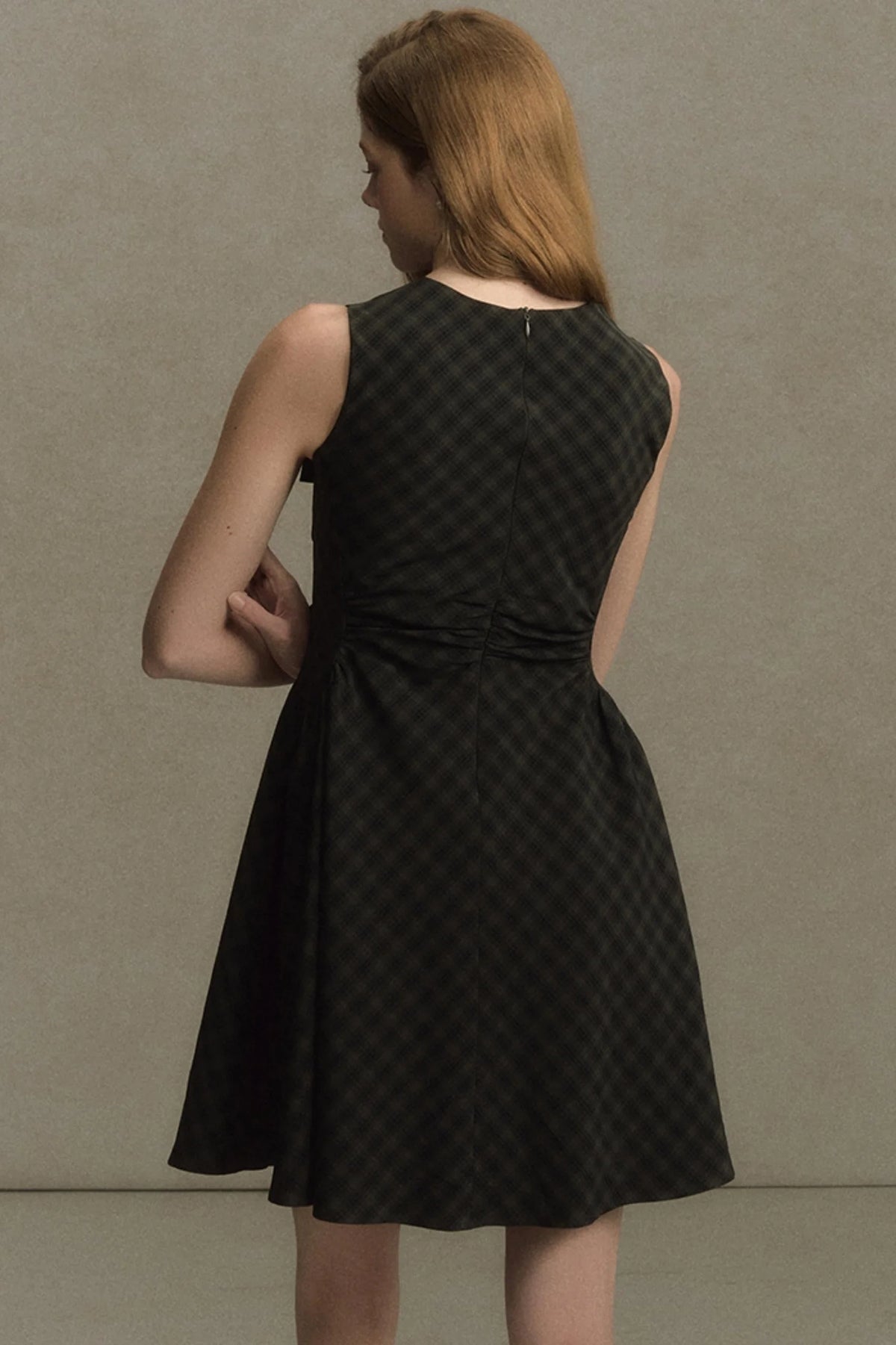 Plaid Sleeveless Dress