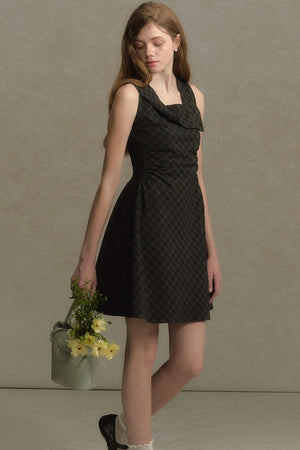 Plaid Sleeveless Dress