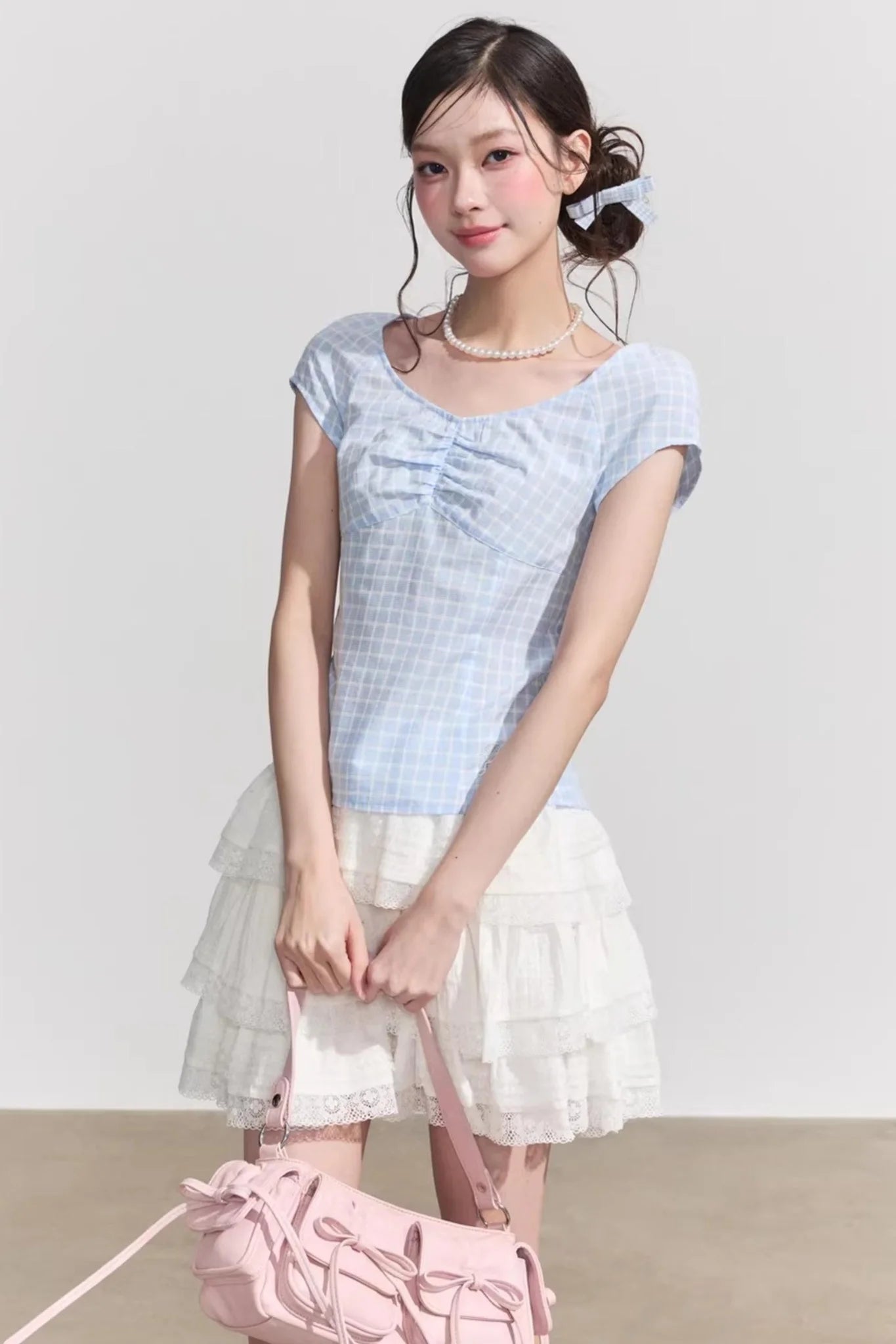 Plaid Summer Slim Top