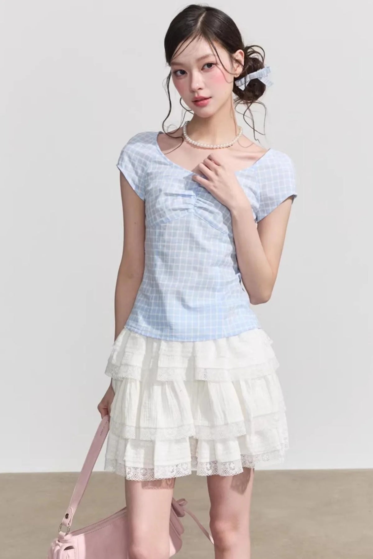Plaid Summer Slim Top