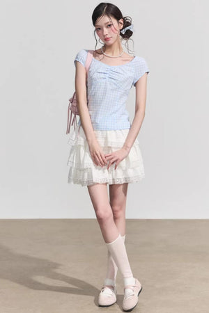 Plaid Summer Slim Top