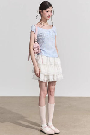 Plaid Summer Slim Top
