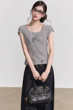Plaid Summer Slim Top