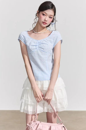 Plaid Summer Slim Top