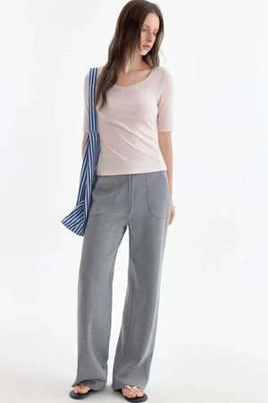 Playful Heart-Neck Printed T-Shirt