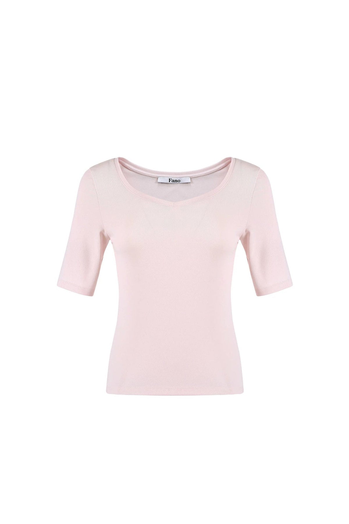 Playful Heart-Neck Printed T-Shirt
