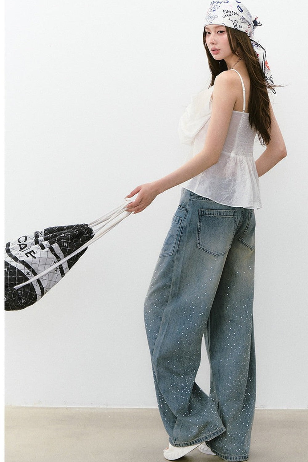 Pleated Bow Camisole Top