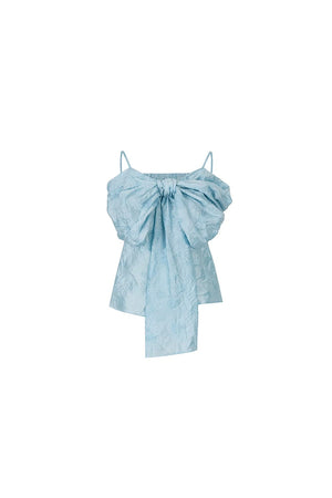 Pleated Bow Camisole Top