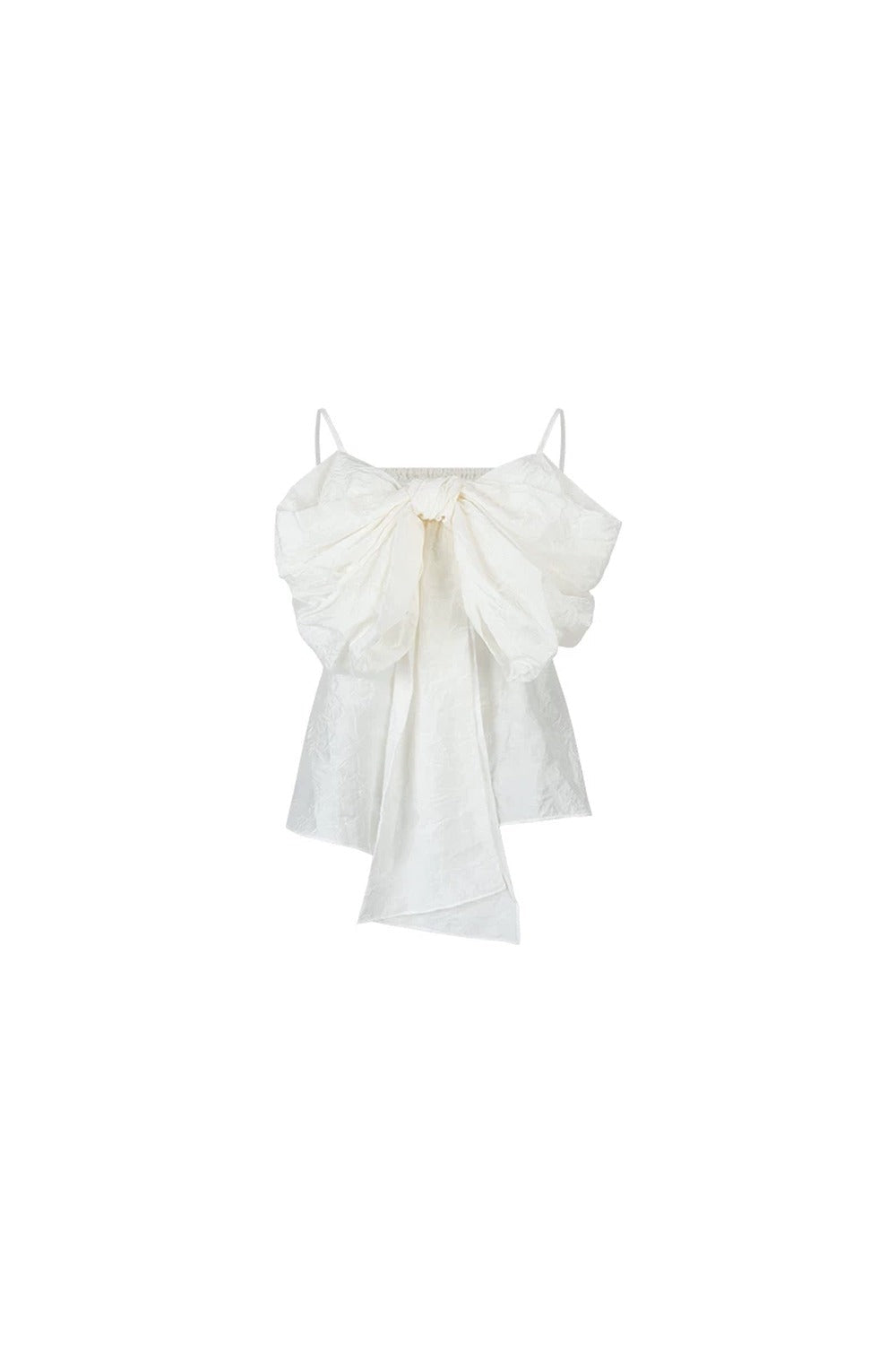 Pleated Bow Camisole Top